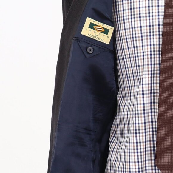 Joseph Abboud 41R Brown HB 3-Button Sport Coat Blazer Jacket B292 - Picture 9 of 11